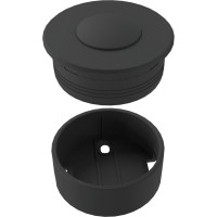 ronde drukknop zwart mini 35mm push power